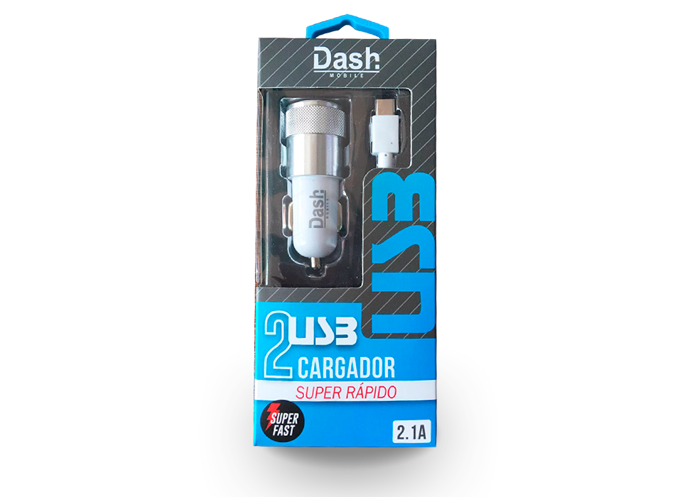 Cargador 2 USB para automóviles